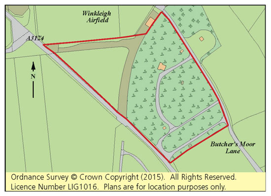 In need of renovation: Former aircraft control tower and land in Winkleigh, Devon
