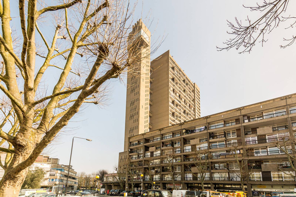 Brutalist apartment: One-bedroom flat in the Erno Goldfinger-designed Trellick Tower, London W10