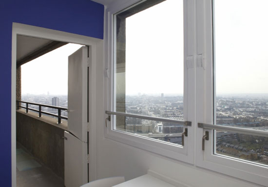 27th floor apartment in Erno Goldfinger's 1960s Trellick Tower, London W10