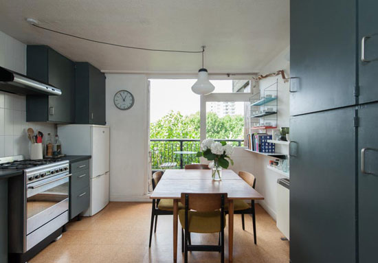 Sixth-floor apartment in the grade II-listed Erno Goldfinger-designed Trellick Tower in London W10