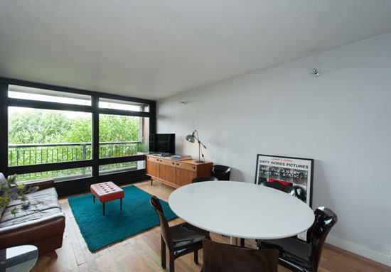 Sixth-floor apartment in the grade II-listed Erno Goldfinger-designed Trellick Tower in London W10