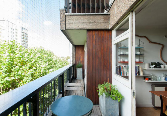 Sixth-floor apartment in the grade II-listed Erno Goldfinger-designed Trellick Tower in London W10
