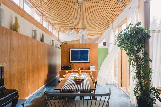 1950s Greta Magnusson Grossman-designed Villa Sundin in Hudiksvall, Sweden