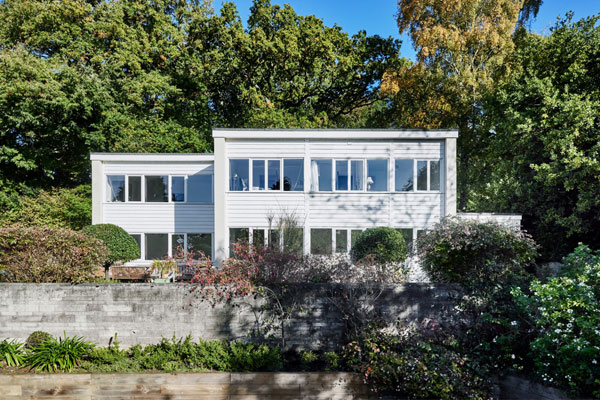 1950s Arthur Jackson Hepworth modern house in Wick Hollow, Glastonbury, Somerset