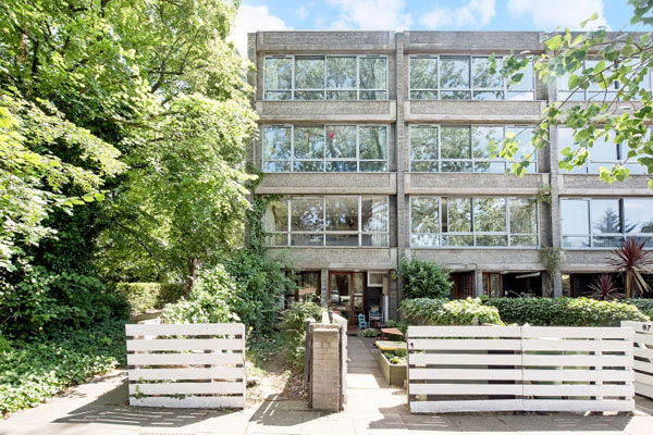 10. 1960s Arthur Rubenstein brutalist townhouse in Blackheath, London SE3