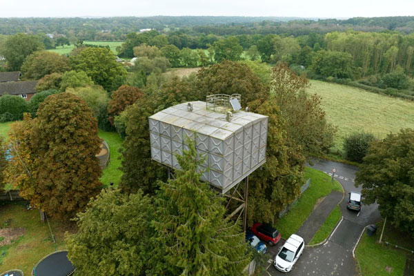 Water tower at auction in Newbury, Berkshire