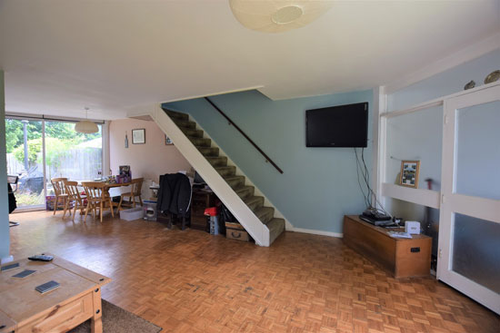 In need of renovation: 1960s Span House on the Templemere Estate, Weybridge, Surrey