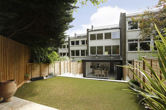 1970s modernist townhouse in Wimbledon, London SW19