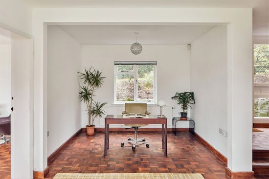 1950s Arthur Jackson Hepworth modern house in Wick Hollow, Glastonbury, Somerset