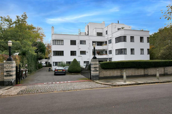 Apartment in the 1930s William Bryce Binnie-designed art deco West Hill Court, London N6