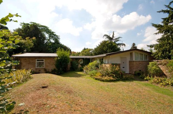 On the market: 1960s midcentury-style single-storey property in Westcott, Surrey