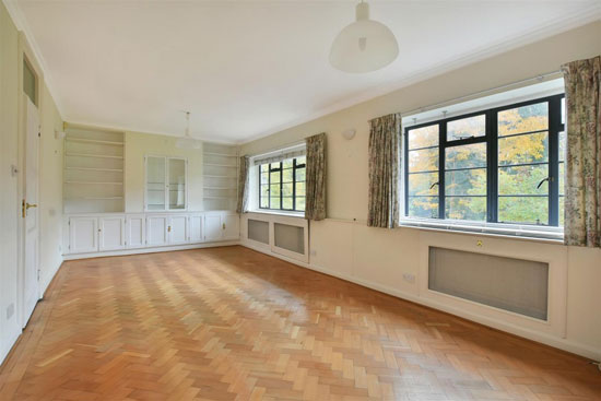 Apartment in the 1930s William Bryce Binnie-designed art deco West Hill Court, London N6