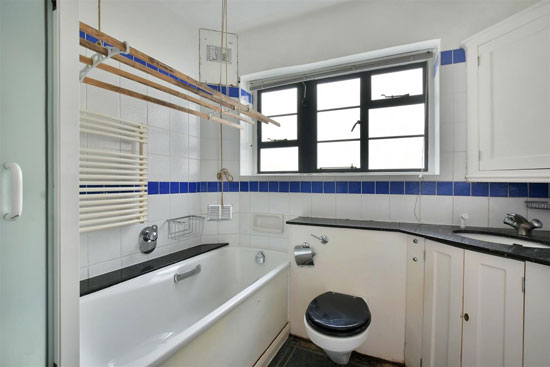 Apartment in the 1930s William Bryce Binnie-designed art deco West Hill Court, London N6