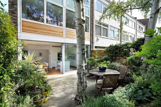 1960s modernist townhouse in Wimbledon, London SW19