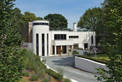 wood1 Modernist-style five-bedroom house in Woodbridge, Suffolk