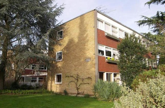Two-bedroom apartment in the 1950s Eric Lyons-designed Span estate at Parkleys, Ham, Richmond, Surrey