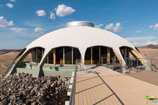 1970s space age Volcano House in Newberry Springs, California, USA